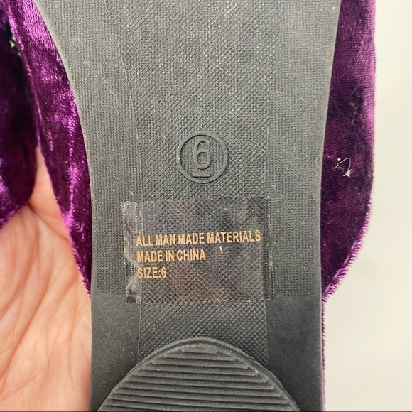 Wild‎ Diva Plum Butterfly Embroidered Starla Mule - Picture 7 of 7